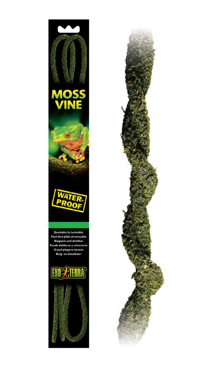 Exoterra Moss Vine biegbare Moos Liane | Reben| Wurzeln| Lianen