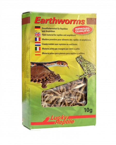 Lucky Reptile Earthworms 10g, getrocknete Regenwürmer