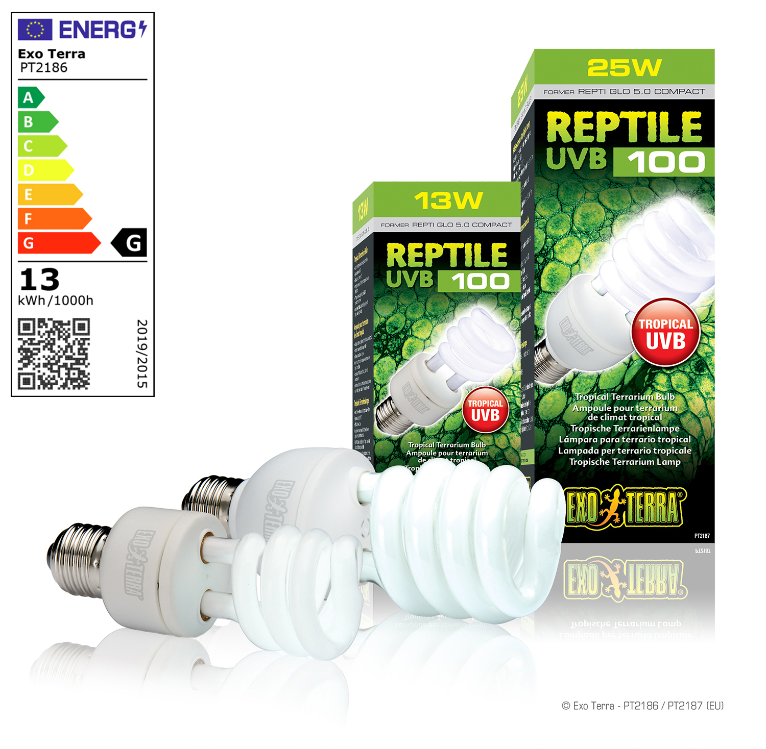 Komodo UVB 10.0 ES Leuchtstofflampe – 26 Watt, Energieeffiziente Reptilienbeleuchtung Für Terrarien