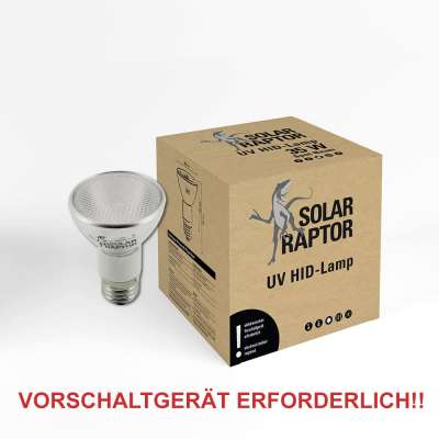 SolarRaptor UV Hid Inondation Spotlight - 150 W PAR38 Terrarium Reptiles Lumière