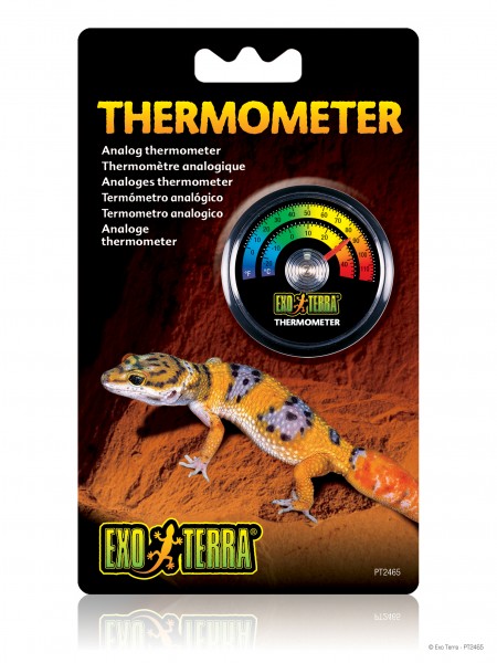 Exoterra Thermometer analog rund, Thermo- & Hygrometer