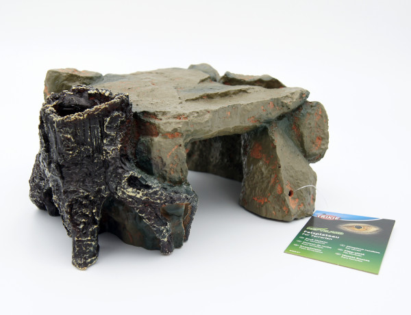 Trixie Felsplateau mit Baumstamm, ca. 25x17x9 cm