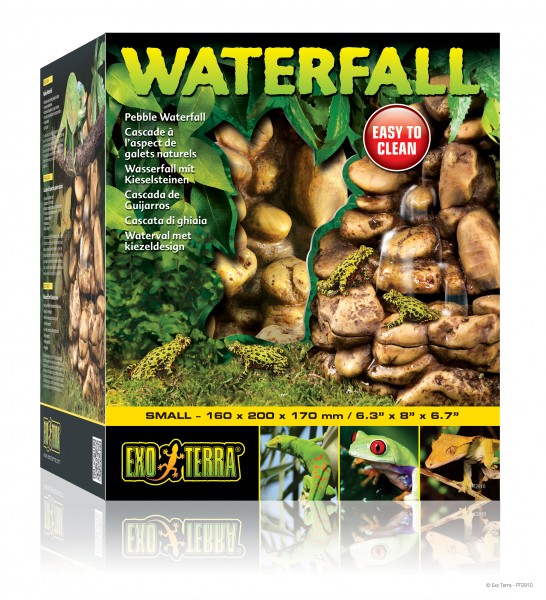 Exoterra Wasserfall Kiesel mit Pumpe