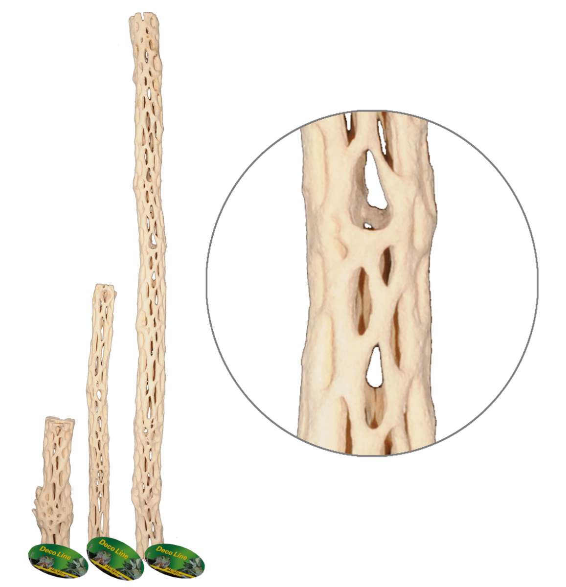 Lucky Reptile Kaktus Holz | Kork| Kokos| natürliche Deko | Dekoration