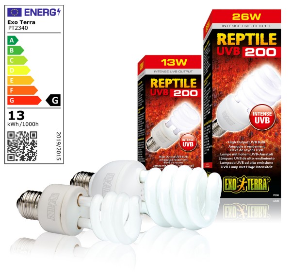 Exoterra Reptile UVB 200 Kompaktlampe