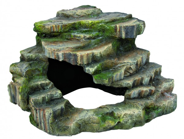 Eck-Fels mit Höhle Regenwaldoptik
