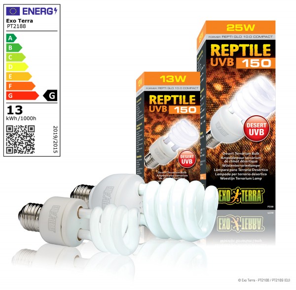 Exoterra Reptile UVB 150, Kompaktlampe