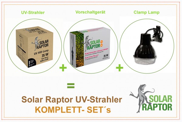 Solar Raptor UV Strahler Komplettsets