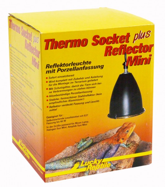 Lucky Reptile Thermo Socket + Reflektor, 2 farbig, mit &amp; ohne Steckverbindung