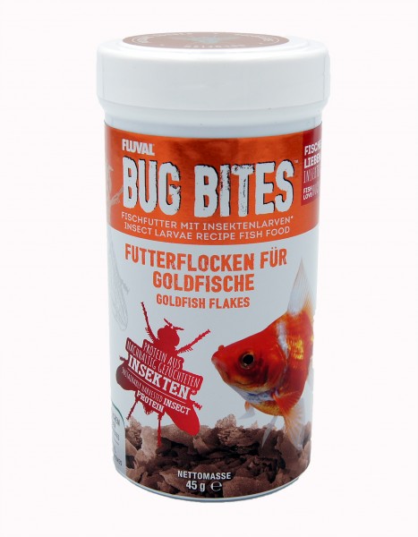 Fluval Bug Bites Goldfish Flakes 250 ml