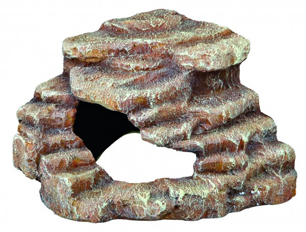Eck-Fels mit Höhle Steppenoptik