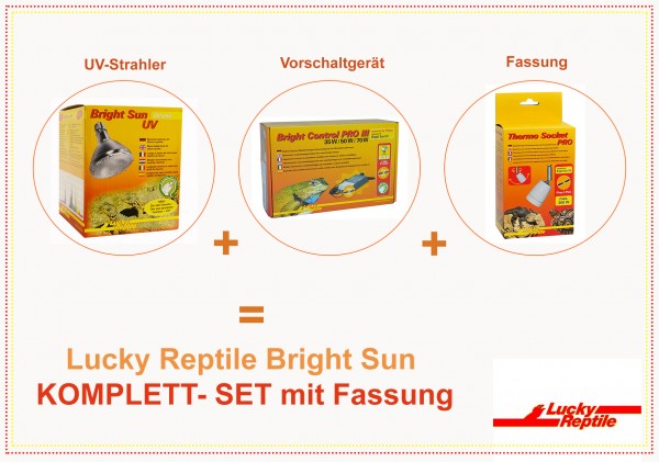 Lucky Reptile Bright Sun Komplettsets Fassung inkl.